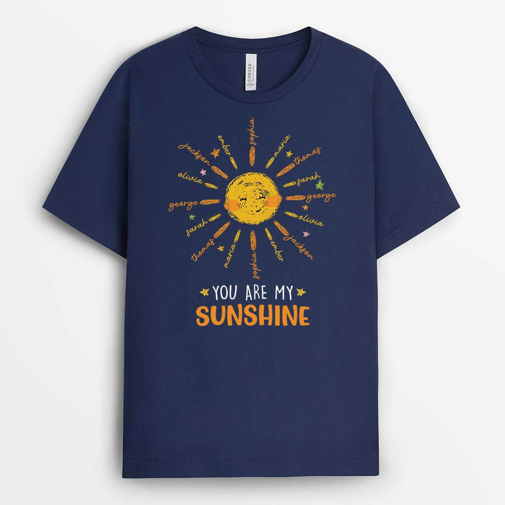 2223AUK2 personalised you are my own sunshine t shirt