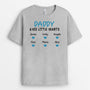 2225AUK2 personalised daddy and his little hearts t shirt