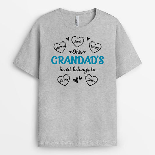 2232AUK1 personalised this best grandpas heart belongs to t shirt_91dfb9f0 e144 438e 89b5 9c2abbeb096d