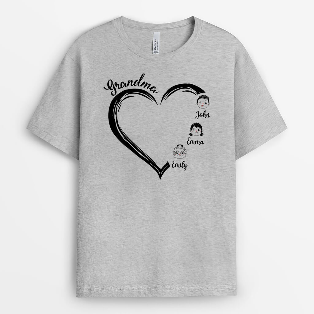 2234AUK1 personalised mummy heart t shirt