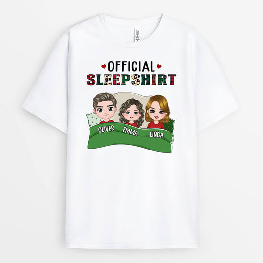 2252AUK1 personalised best official sleepshirt for family t shirt
