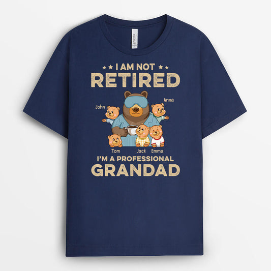 2258AUK1 personalised a professional grandpa sleepshirt bear t shirt