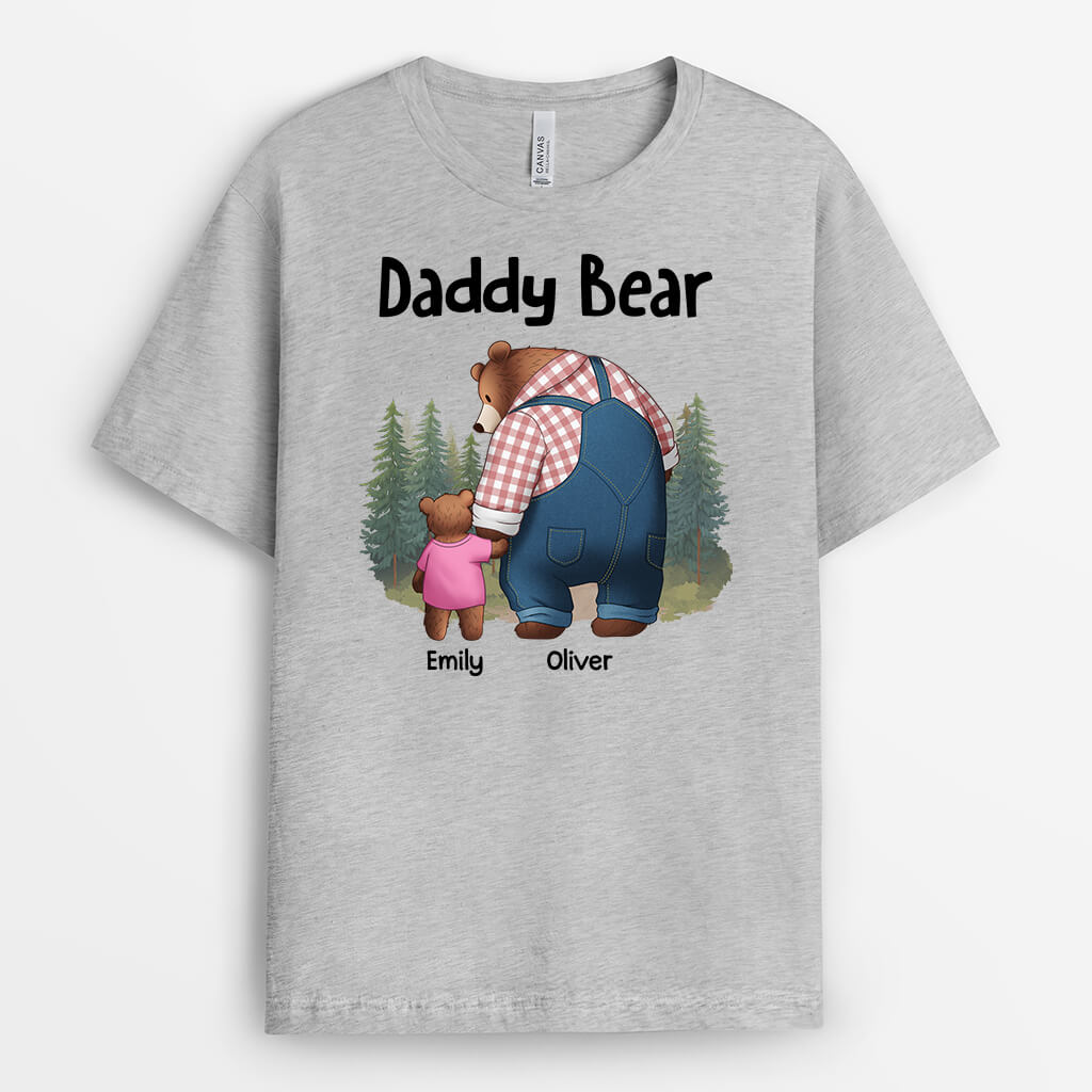 2264AUK2 personalised mum bear t shirt