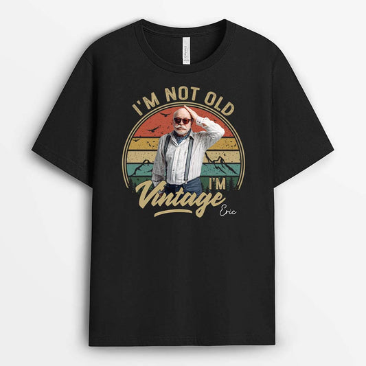 2267AUK1 personalised im not old im just vintage t shirt