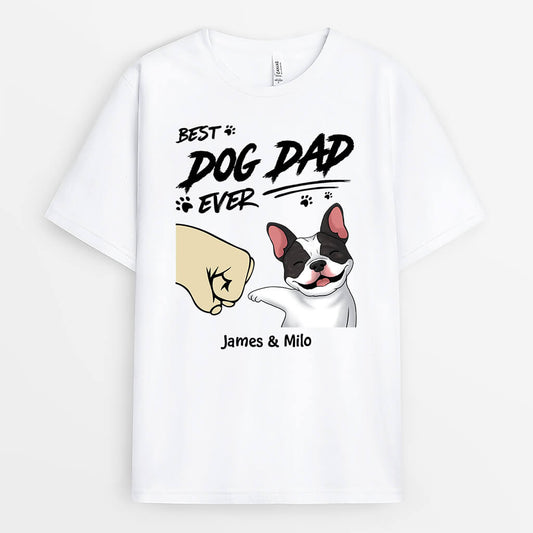 2279AUK1 personalised best dog dad dog mummy ever t shirt