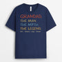 2296AUK2 personalised the best dad the man the myth the legend t shirt