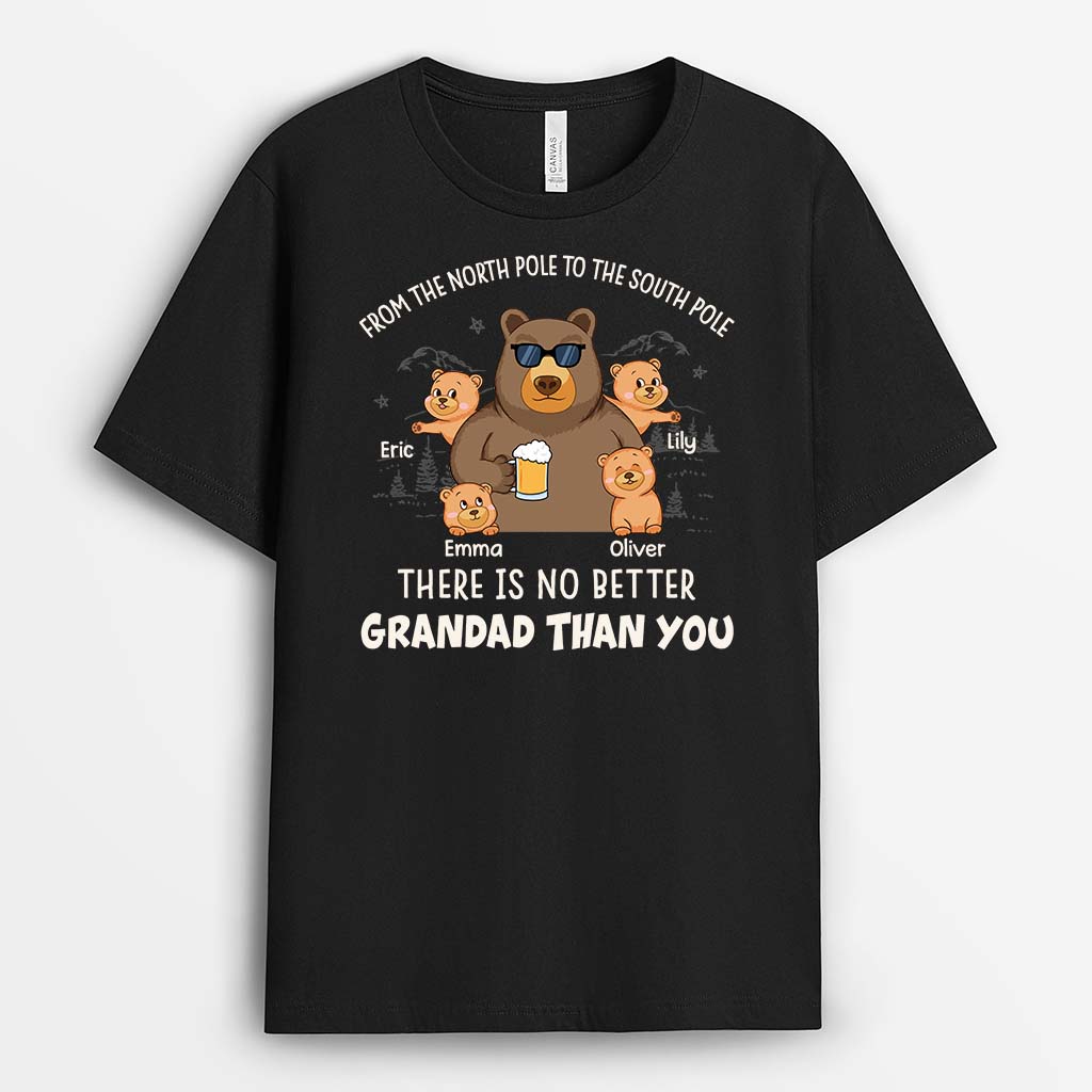 2298AUK2 personalised from the north pole to the south pole there is no better dad than you t shirt_d19f7dbe d88c 40fa a120 0d56870acb67