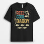 2312AUK2 personalised reel cool dad t shirt