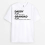 2318AUK1 personalised dad and grandad t shirt