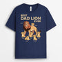 2320AUK1 personalised best daddy lion ever t shirt_2