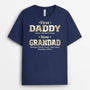 2323UK1 personalised first papa now best grandad t shirt