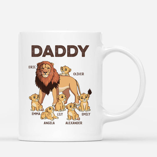 2325MUK1 personalised dad lions mug