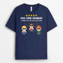 2329AUK2 personalised five star daddy thanks for the excellent dna t shirt