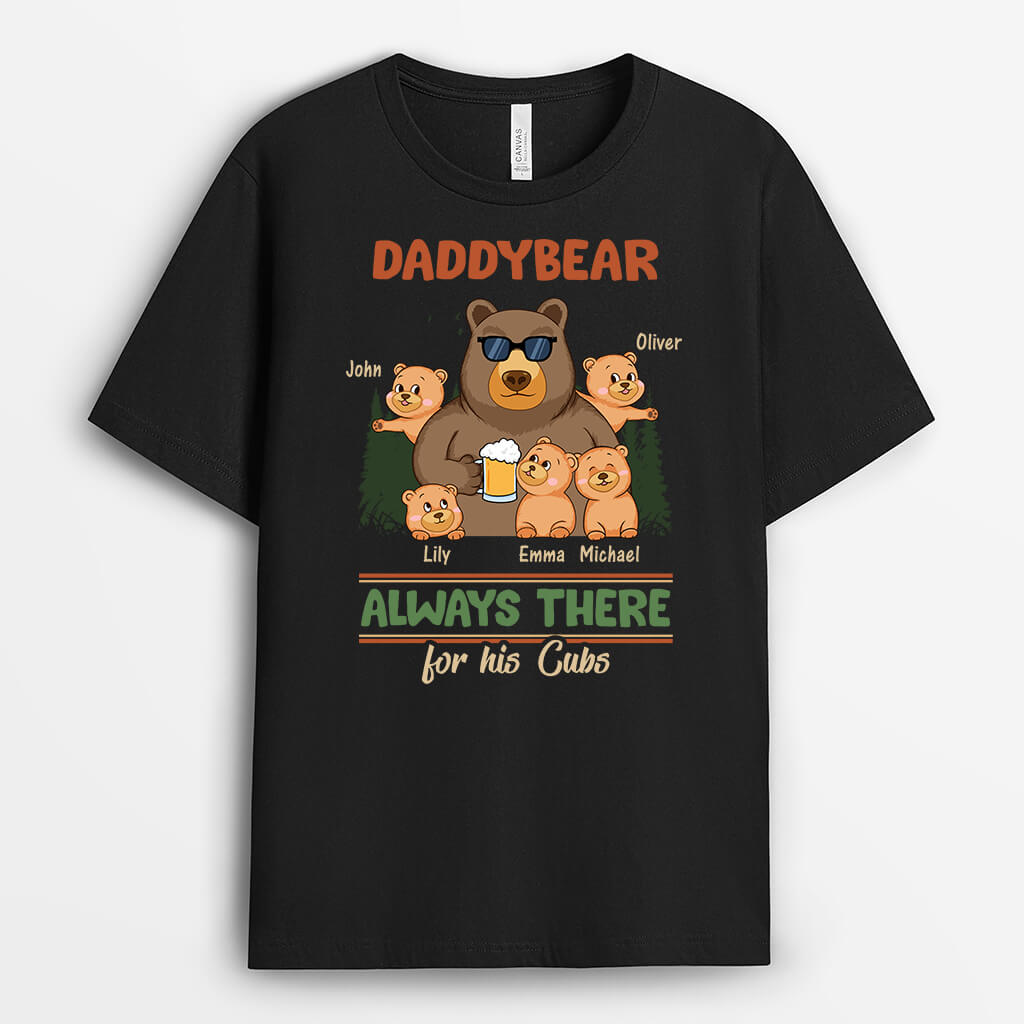 2339AUK2 personalised best grandad bear always there t shirt_99e7d395 6352 4f53 b4a5 2ffe1a035629