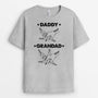 2347AUK1 personalised dad and grandad holding hands with kids t shirt