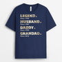 2356AUK1 personalised legend husband daddy grandpa since map pattern t shirt_99a5a6d6 3a8c 400a 9dd9 66c448f030c7