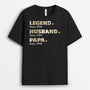 2356AUK2 personalised legend husband daddy grandpa since map pattern t shirt_1a31bc79 154f 4a81 b191 9815f38d5362