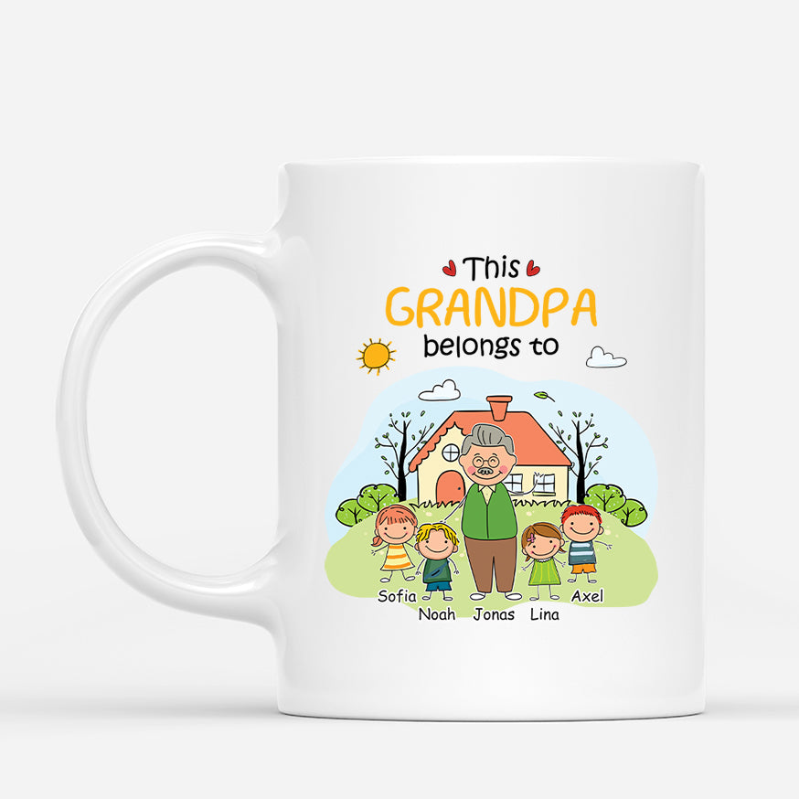2361MUS1 personalized coffee mugs with grandkids names_ gifts for grandparents 2361M6L5B