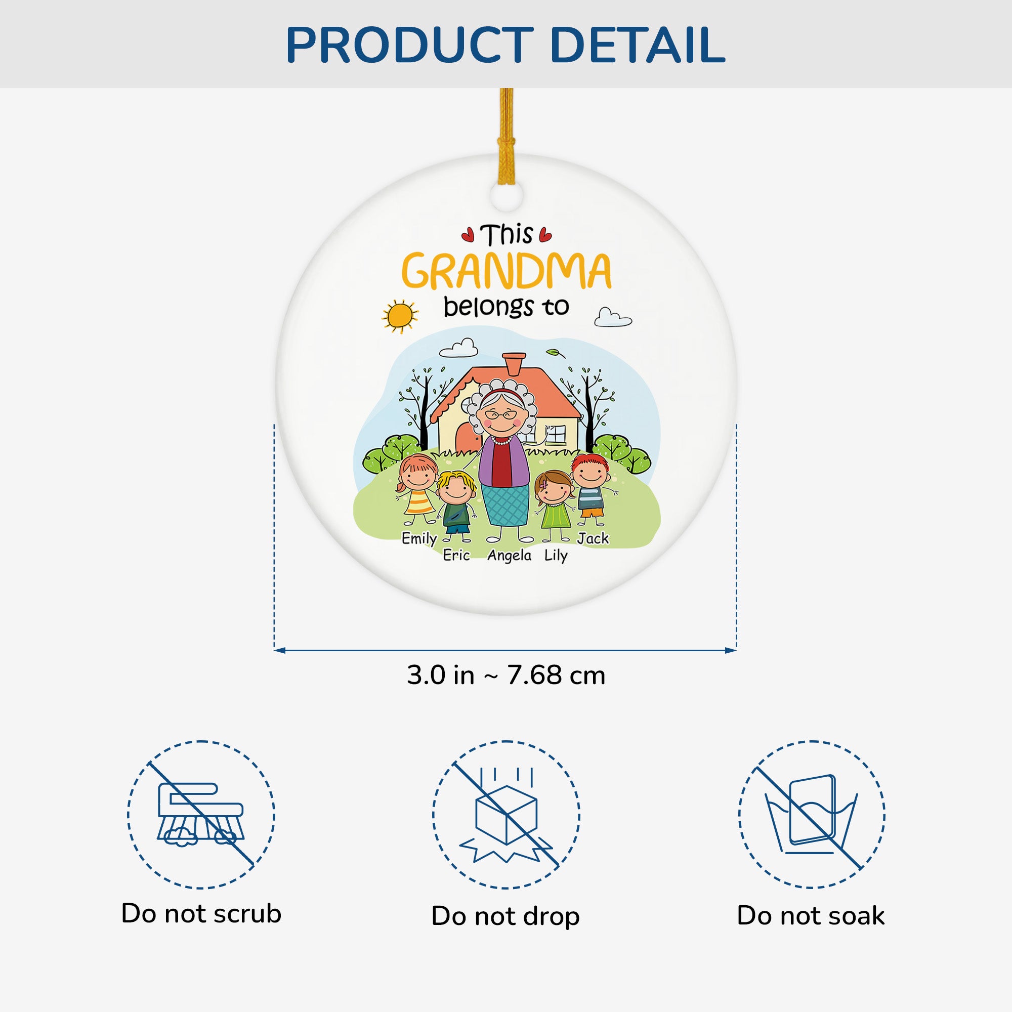 2361OUS3 ceramic ornaments with grandkids names_ custom xmas gifts for grandparents 2361O6L5B