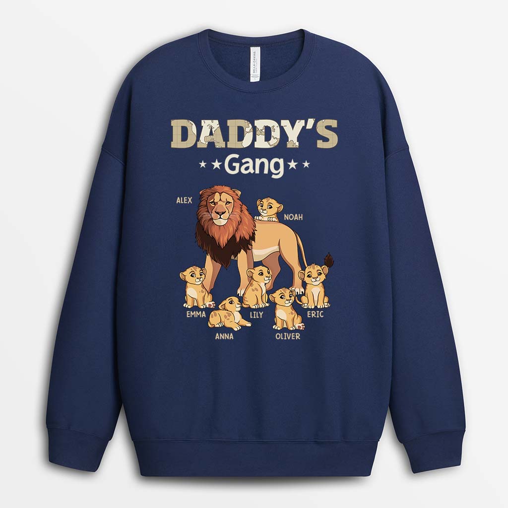 2366AUS2 personalized daddy with lion gangs t shirt_fb9e402e 5759 484d 9f3a f0aca3069062