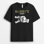 2375AUK1 personalised daddys gang fist bump army t shirt