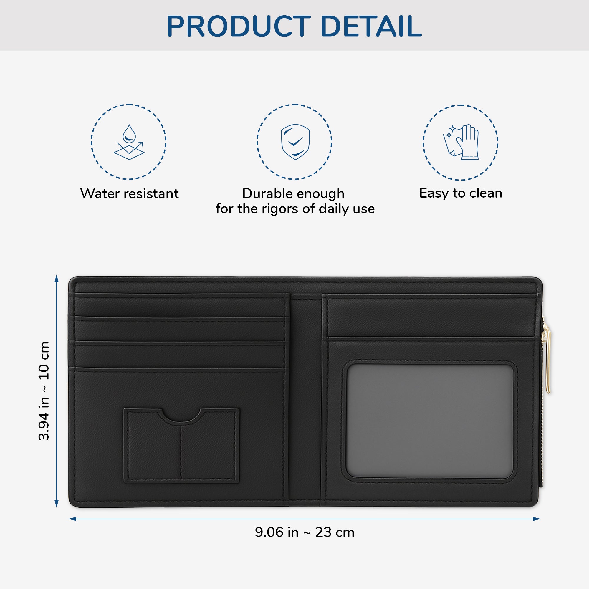 2375JUS3 custom gifts for dads daddy gang leather wallet 2375J5I7B