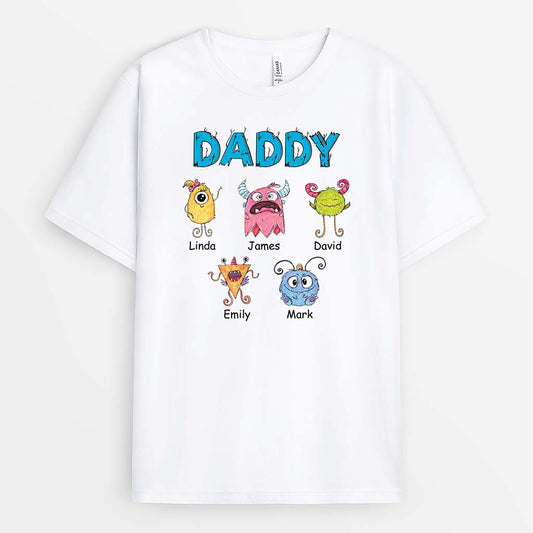 2381AUK1 personalised daddy grandad animal monster t shirt