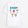 2381AUK1 personalised daddy grandad animal monster t shirt