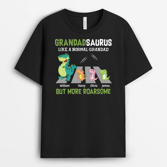 2385AUK1 personalised daddysaurus like a normal dad but more roarsome t shirt_2_e7a516ff 87c6 4427 99d7 68332c1d158b