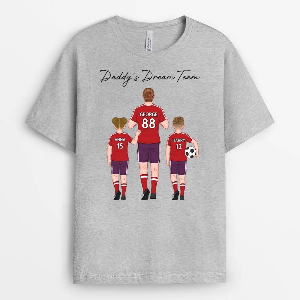 2388AUK1 personalised dads dream team football t shirt_2