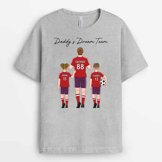 2388AUK1 personalised dads dream team football t shirt_2