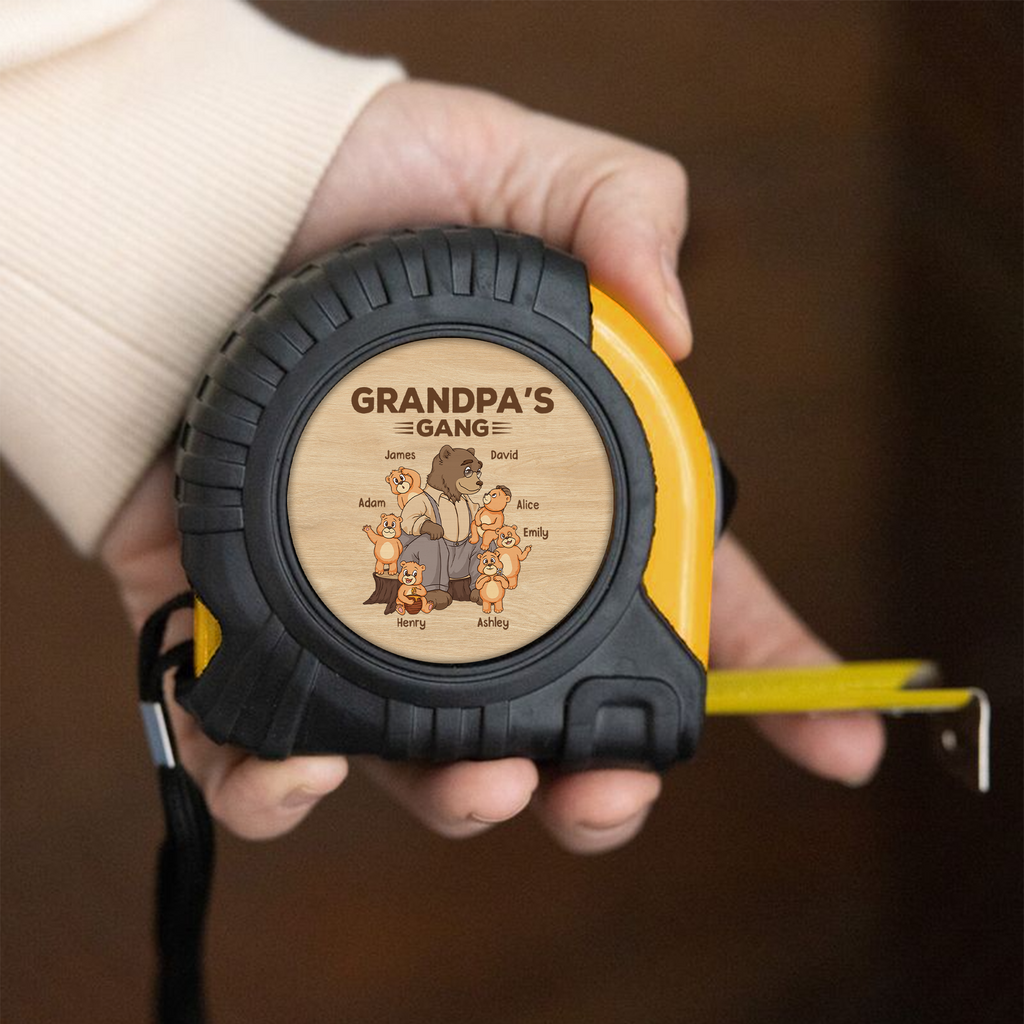 2393OUS2 custom tape measure_ papa bear gifts_ with kids names 2393OTH7B
