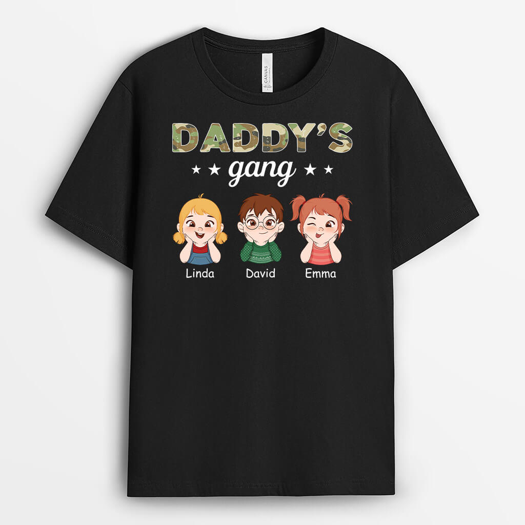 2399AUK1 personalised dads grandads gang army t shirt_2