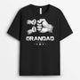 2407AUK2 personalised dad grandad fists bump 5 stars t shirt