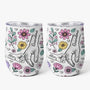 2408TUS1 custom floral 3d inflated effect wine tumbler_ gifts for grandma mom 2408T5H5A