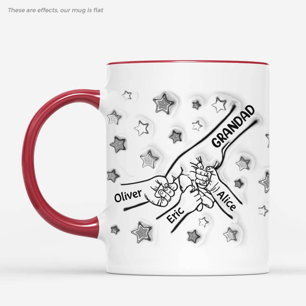 2410MUK1 personalised dad and kids fists bump stars mug_2_e8246393 8ca1 484e 98e8 2adaaf5f51f6