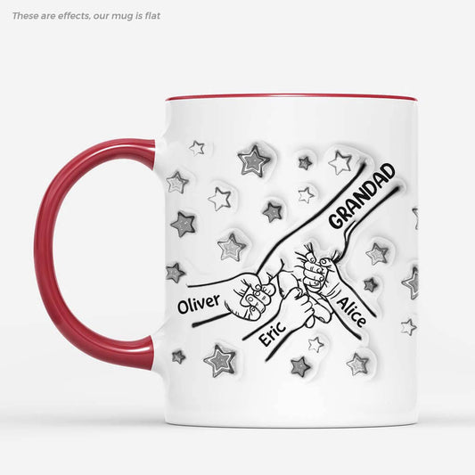 2410MUK1 personalised dad and kids fists bump stars mug_2_e8246393 8ca1 484e 98e8 2adaaf5f51f6