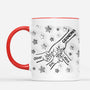 2410MUS2 personalized daddy fist bump with kids and stars mug