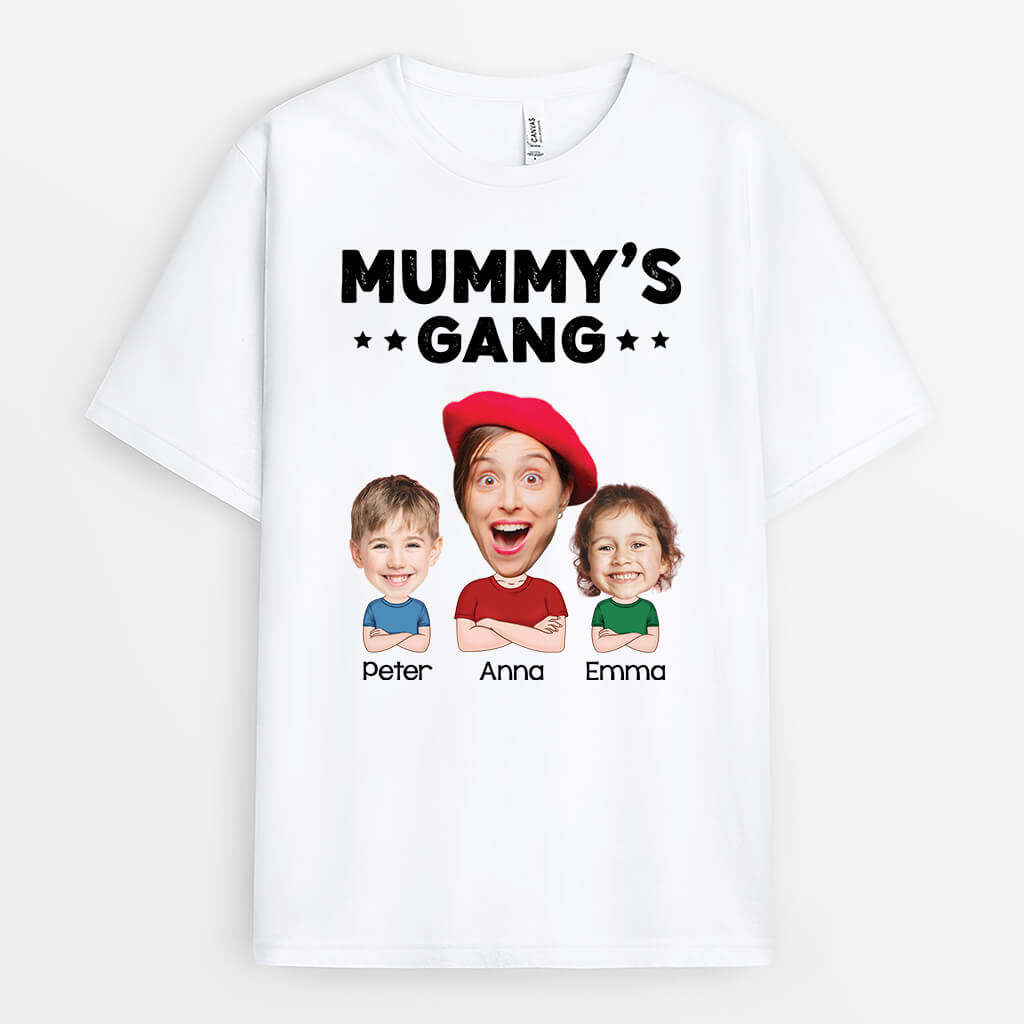 2416AUK2 personalised dads grandads gang t shirt