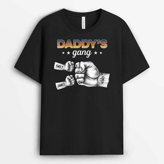 2417UK1 personalised dads grandads gang t shirt