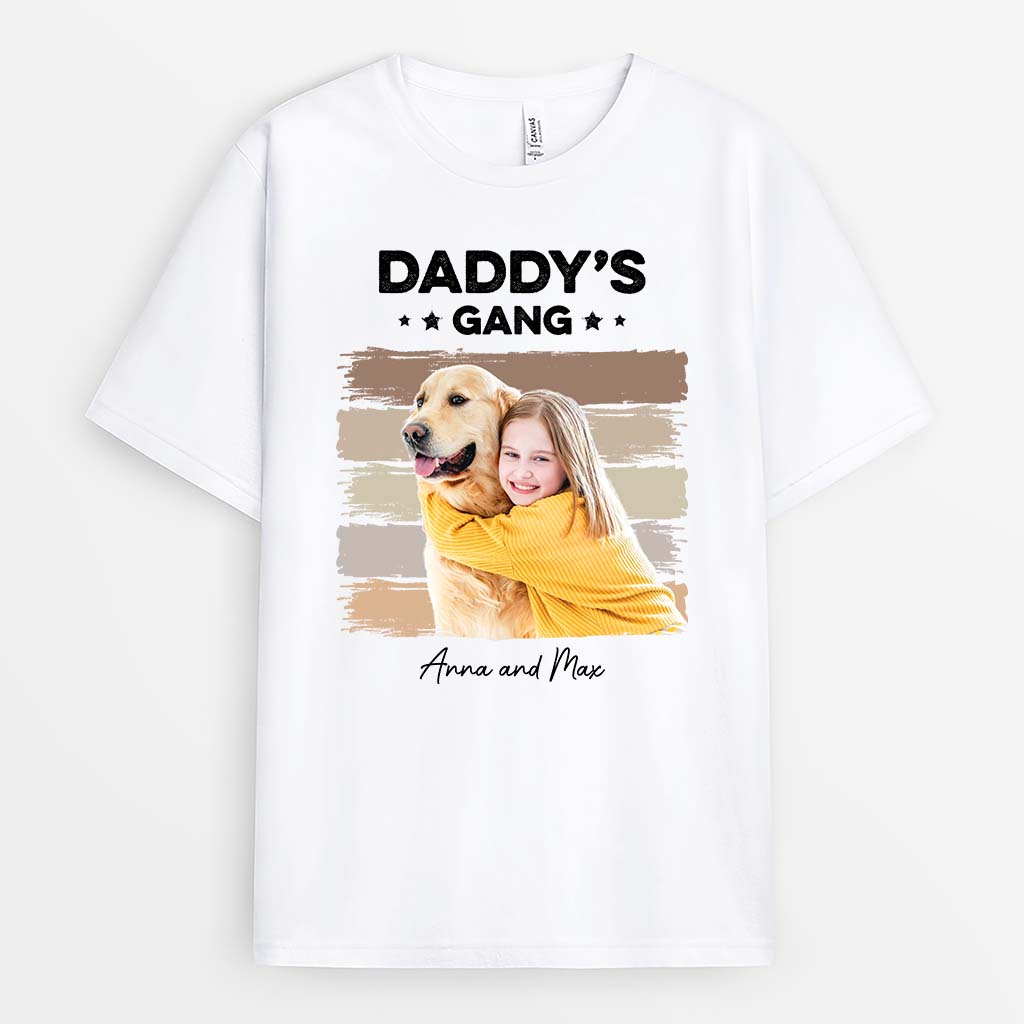 2423AUK1 personalised dads grandads gang t shirt