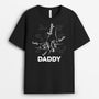 2431AUK1 personalised dad holding kids hands t shirt