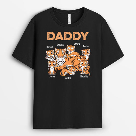 2436AUK1 personalised dad tigers t shirt