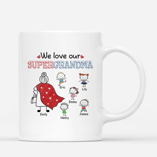 2484MUK1 personalised i love my super mama grandma mug_4d301b8e e707 4310 81df fccc5f96f21f