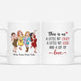 2491MUK1 personalised this is us crazy loud and a lot of love mug