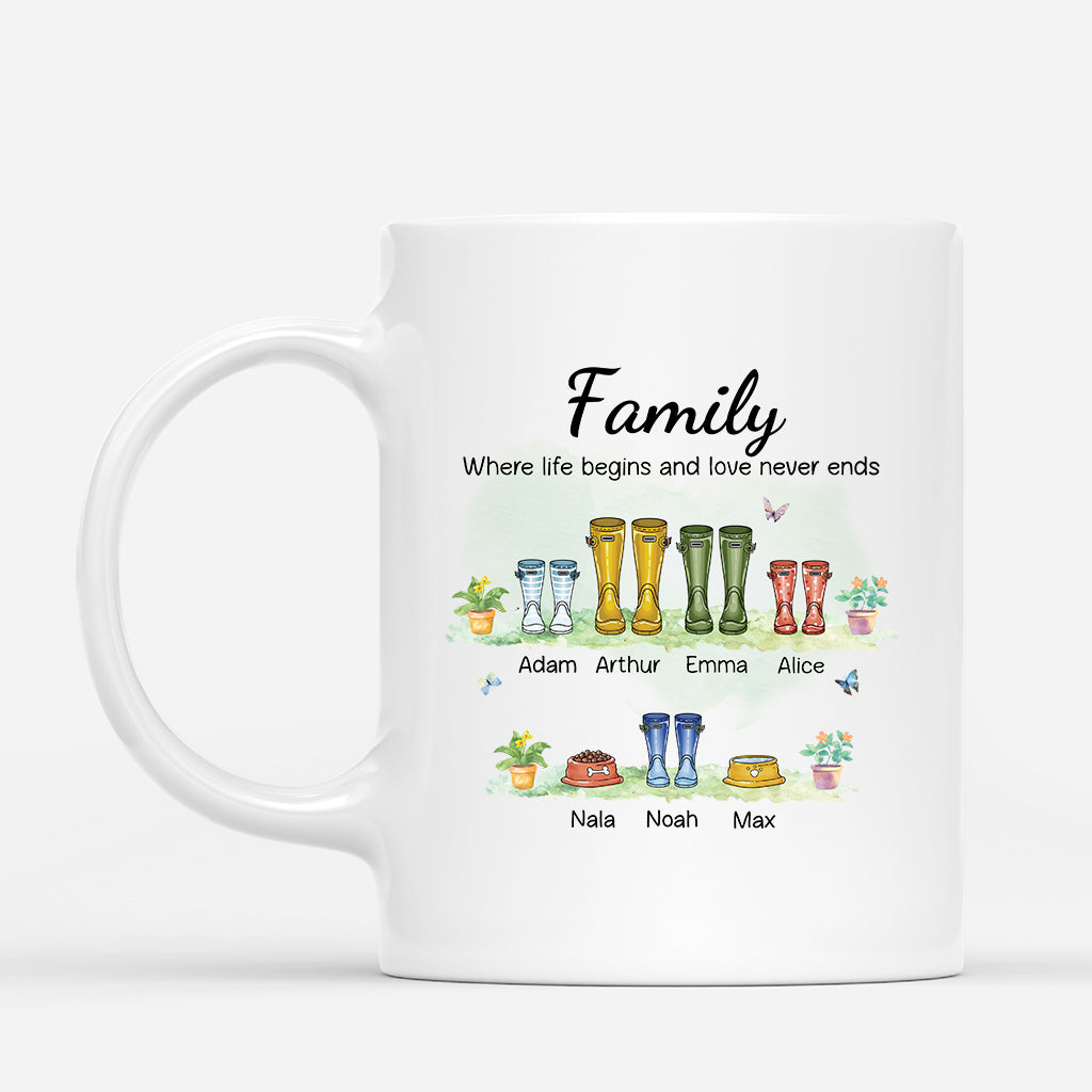 2500MUK1 personalised family life begins and love never ends mug_36530a99 6f69 4bb9 8009 a5ca0aa33e28