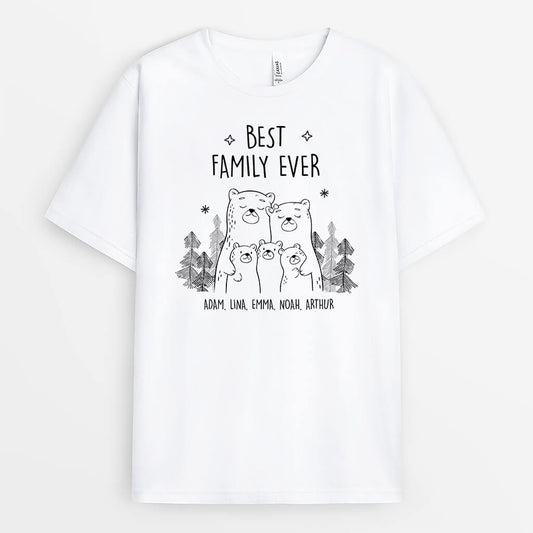 2509AUK1 personalised the best family ever t shirt