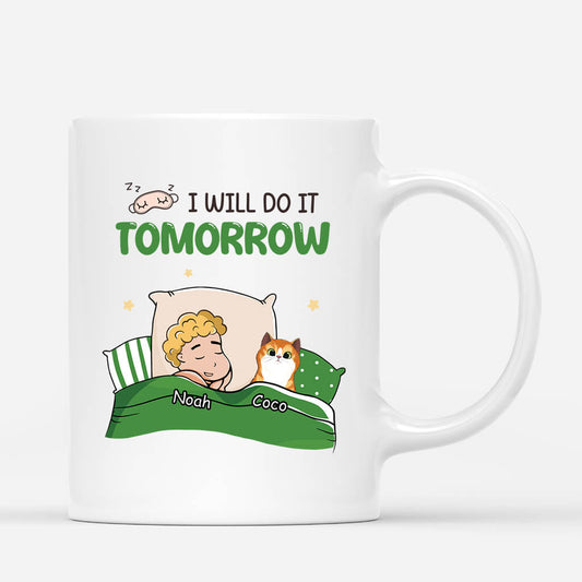 2520MUK1 i will do it tomorrow mug personalised mug for cat lovers