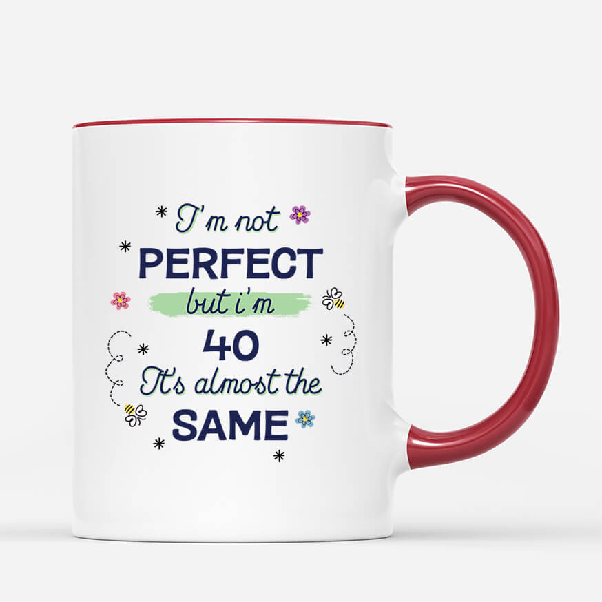 2528MUK3 personalised im not perfect but im 25 mug