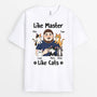 2531AUK1 like master like cats t shirt personalised t shirt for cat lovers